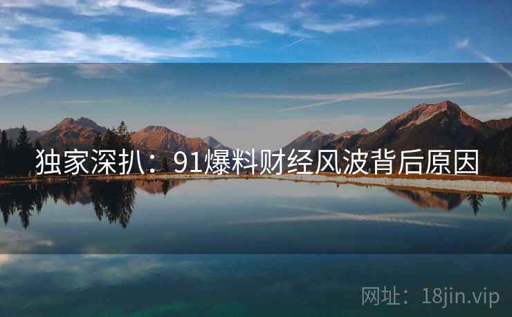 独家深扒：91爆料财经风波背后原因
