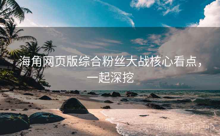 海角网页版综合粉丝大战核心看点，一起深挖