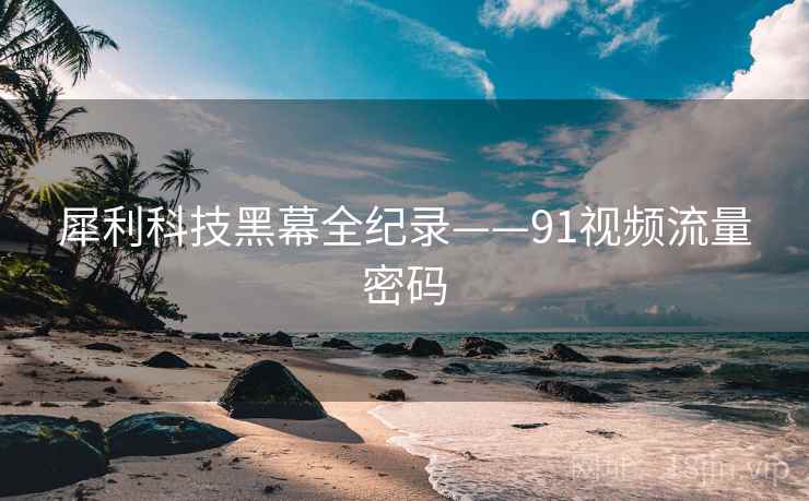 犀利科技黑幕全纪录——91视频流量密码